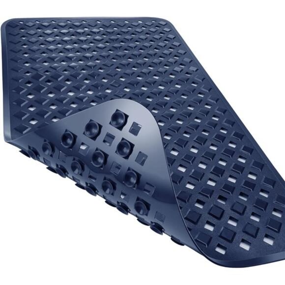 Bathtub Mat Non Slip, 27.5x15.5 Inch Shower Mat with Drain Holes - Picture 1 of 14